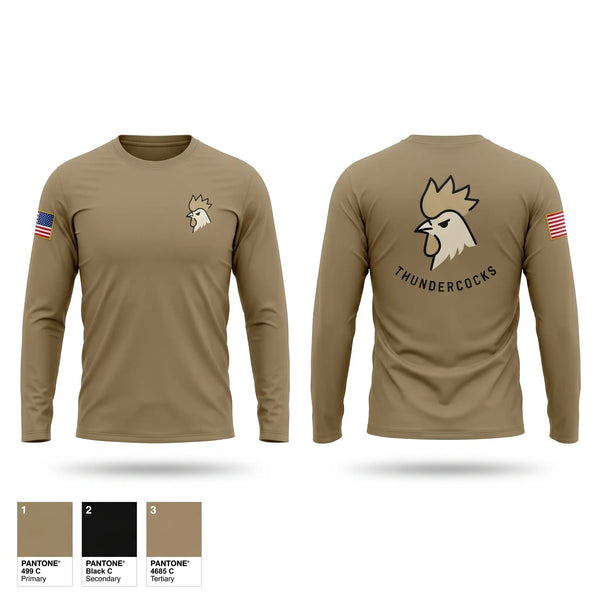 Long Sleeve Performance Shirt, Thundercocks, Army, Teamtime, Team time, sublimation, custom sports apparel, team uniforms, spirit wear, spiritwear, sports uniforms, custom shirts, team store, custom team store, fundraiser sports, apparel fundraiser