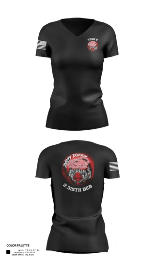 Womens Short Sleeve Vneck Shirt, Dirty Dozen, , Teamtime, Team time, sublimation, custom sports apparel, team uniforms, spirit wear, spiritwear, sports uniforms, custom shirts, team store, custom team store, fundraiser sports, apparel fundraiser
