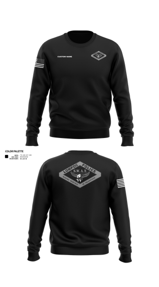 Crew Neck Sweatshirt, SWAT, Police, Teamtime, Team time, sublimation, custom sports apparel, team uniforms, spirit wear, spiritwear, sports uniforms, custom shirts, team store, custom team store, fundraiser sports, apparel fundraiser