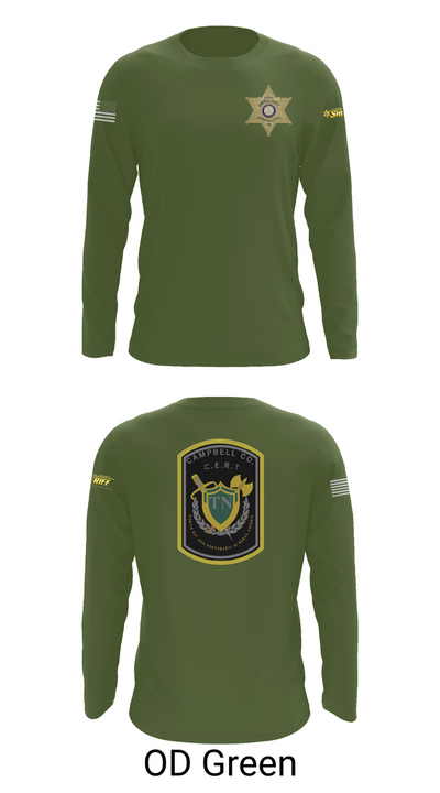 C.C.S.O. CERT 25474985 Long Sleeve Performance Shirt 44