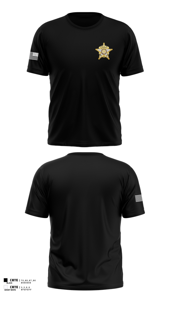Old School Cotton Feel Shirt, SHERIFF, Police, Teamtime, Team time, sublimation, custom sports apparel, team uniforms, spirit wear, spiritwear, sports uniforms, custom shirts, team store, custom team store, fundraiser sports, apparel fundraiser