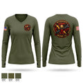 MUMS-14 Women's Long Sleeve V-neck Shirt - 1