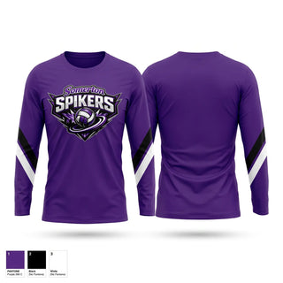 Long Sleeve Performance Shirt, Somerton spikers, Women's Volleyball, Teamtime, Team time, sublimation, custom sports apparel, team uniforms, spirit wear, spiritwear, sports uniforms, custom shirts, team store, custom team store, fundraiser sports, apparel fundraiser