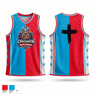 Mens Basketball Jersey, Crossover Hoops Bulldogs, Men's Basketball, Teamtime, Team time, sublimation, custom sports apparel, team uniforms, spirit wear, spiritwear, sports uniforms, custom shirts, team store, custom team store, fundraiser sports, apparel fundraiser