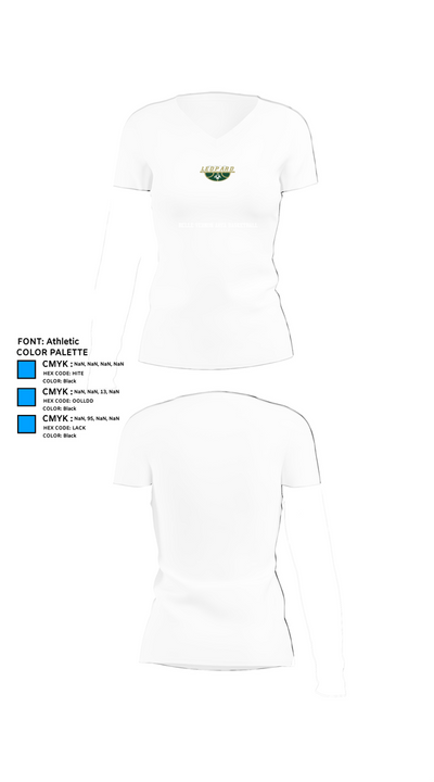 Belle Vernon Area Basketball 5055098 Women's Short Sleeve V-neck Shirt - 18