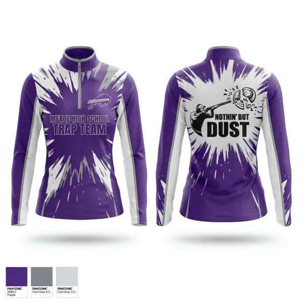 Quarter Zip Jacket, Meade High School Trap TeamMeade High School Trap Team, Spirit Store, Teamtime, Team time, sublimation, custom sports apparel, team uniforms, spirit wear, spiritwear, sports uniforms, custom shirts, team store, custom team store, fundraiser sports, apparel fundraiser