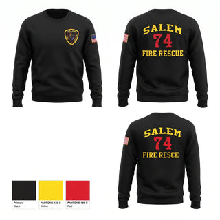 Crew Neck Sweatshirt, Salem Fire & Rescue, Fire Department, Teamtime, Team time, sublimation, custom sports apparel, team uniforms, spirit wear, spiritwear, sports uniforms, custom shirts, team store, custom team store, fundraiser sports, apparel fundraiser