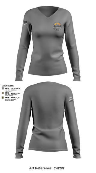 Womens Long Sleeve Vneck Shirt, Overboard Marine and RV, , Teamtime, Team time, sublimation, custom sports apparel, team uniforms, spirit wear, spiritwear, sports uniforms, custom shirts, team store, custom team store, fundraiser sports, apparel fundraiser
