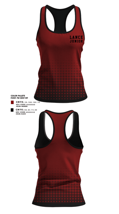 Lancer Junior Cheer 5021410 Tank Top - 2