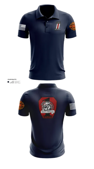 Short Sleeve Performance Polo, HFR Heavy Rescue, Fire Department, Teamtime, Team time, sublimation, custom sports apparel, team uniforms, spirit wear, spiritwear, sports uniforms, custom shirts, team store, custom team store, fundraiser sports, apparel fundraiser
