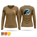 114th signal battalion Women's Long Sleeve V-neck Shirt - 1
