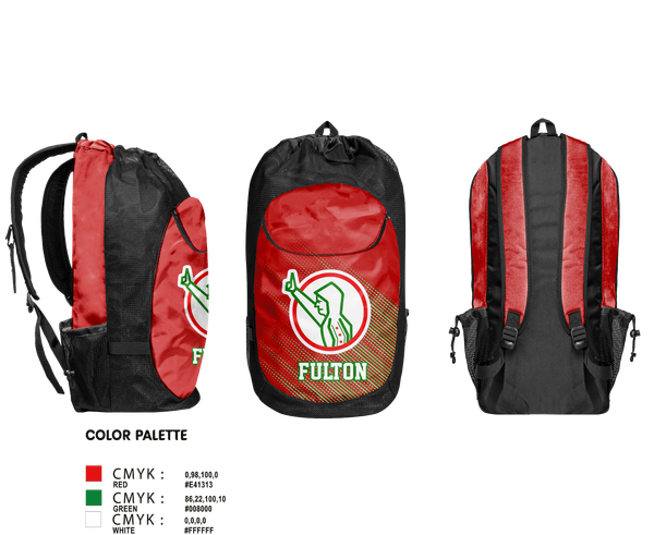 Gear Bag, Fulton, Wrestling, Teamtime, Team time, sublimation, custom sports apparel, team uniforms, spirit wear, spiritwear, sports uniforms, custom shirts, team store, custom team store, fundraiser sports, apparel fundraiser