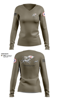 167th HHC Women's Long Sleeve V-neck Shirt - 11