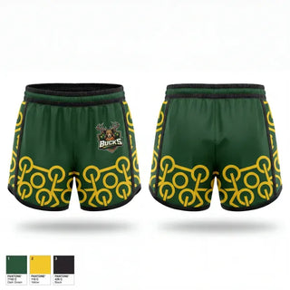 Womens Shorts, Bucks, Men's Basketball, Teamtime, Team time, sublimation, custom sports apparel, team uniforms, spirit wear, spiritwear, sports uniforms, custom shirts, team store, custom team store, fundraiser sports, apparel fundraiser