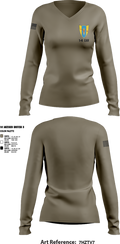 1-4 Cav 62172182 Women's Long Sleeve V-neck Shirt - 4