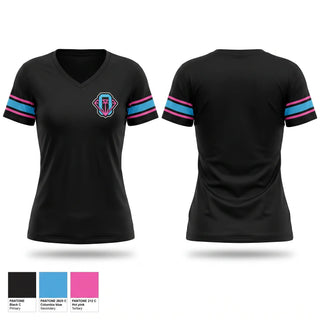 Womens Short Sleeve Vneck Shirt, Ohio Diamonds, Softball, Teamtime, Team time, sublimation, custom sports apparel, team uniforms, spirit wear, spiritwear, sports uniforms, custom shirts, team store, custom team store, fundraiser sports, apparel fundraiser