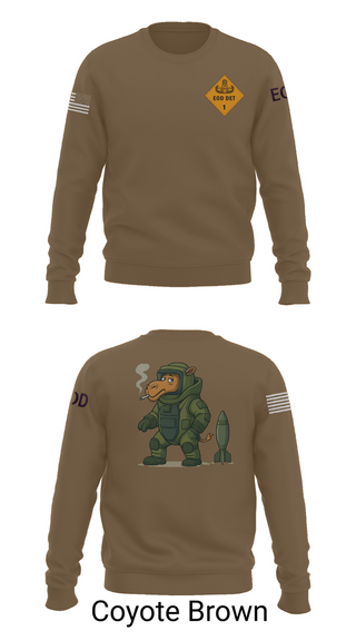 Crew Neck Sweatshirt, 1st EOD DET, , Teamtime, Team time, sublimation, custom sports apparel, team uniforms, spirit wear, spiritwear, sports uniforms, custom shirts, team store, custom team store, fundraiser sports, apparel fundraiser