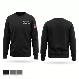 Crew Neck Sweatshirt, Fayetteville Police K-9 Unit, Police, Teamtime, Team time, sublimation, custom sports apparel, team uniforms, spirit wear, spiritwear, sports uniforms, custom shirts, team store, custom team store, fundraiser sports, apparel fundraiser