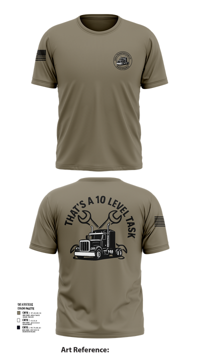 1482nd Transportation Company 43933777 Short Sleeve Performance Shirt - 101