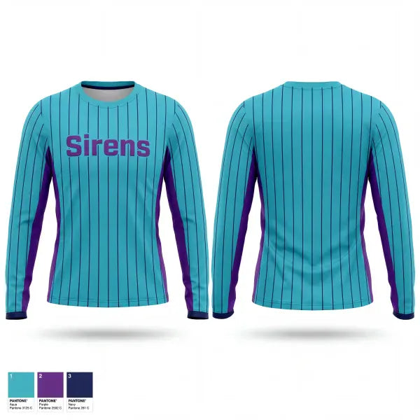 Long Sleeve Performance Shirt, Sirens, Softball, Teamtime, Team time, sublimation, custom sports apparel, team uniforms, spirit wear, spiritwear, sports uniforms, custom shirts, team store, custom team store, fundraiser sports, apparel fundraiser