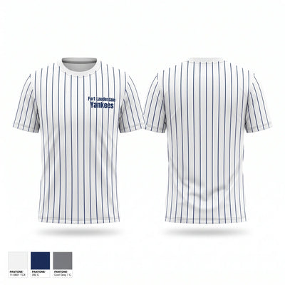 Fort Lauderdale Yankees Short Sleeve Performance Shirt - 1
