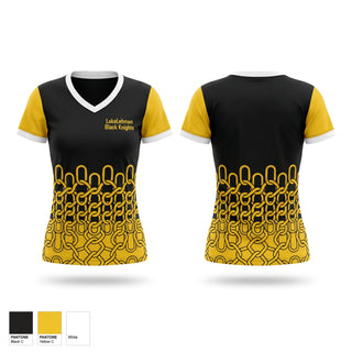 Womens Short Sleeve Vneck Shirt, Lake-Lehman Black Knights, Men's Basketball, Teamtime, Team time, sublimation, custom sports apparel, team uniforms, spirit wear, spiritwear, sports uniforms, custom shirts, team store, custom team store, fundraiser sports, apparel fundraiser