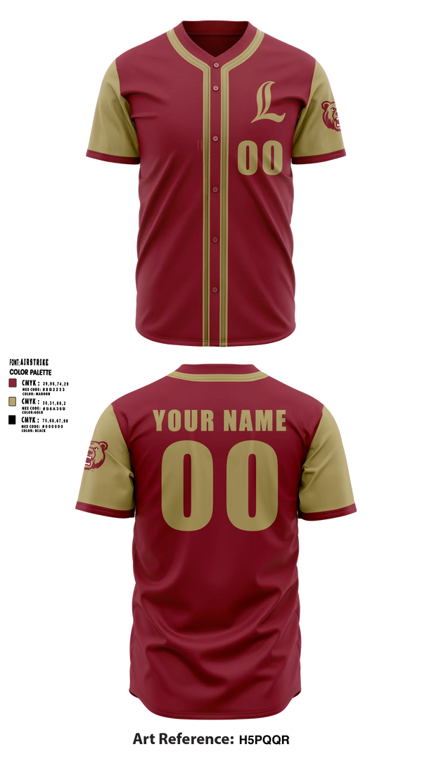 Full Button Baseball Jersey, Logan High School, Baseball, Teamtime, Team time, sublimation, custom sports apparel, team uniforms, spirit wear, spiritwear, sports uniforms, custom shirts, team store, custom team store, fundraiser sports, apparel fundraiser