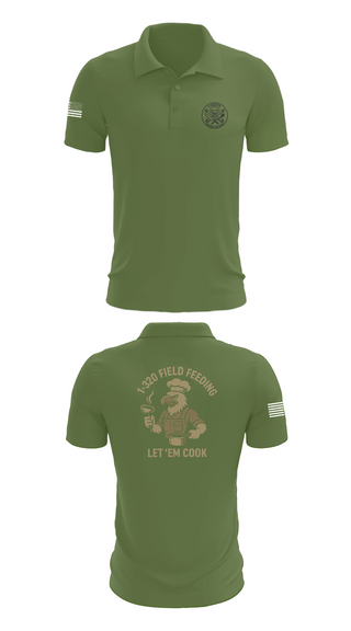 Short Sleeve Performance Polo, 1-320th, , Teamtime, Team time, sublimation, custom sports apparel, team uniforms, spirit wear, spiritwear, sports uniforms, custom shirts, team store, custom team store, fundraiser sports, apparel fundraiser