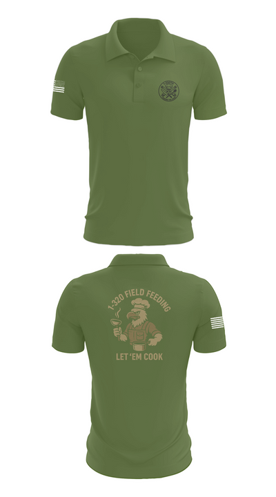 1-320th 33901003 Short Sleeve Performance Polo - 47