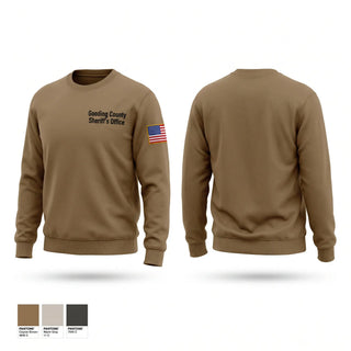 Crew Neck Sweatshirt, Gooding County Sheriff’s Office, Police, Teamtime, Team time, sublimation, custom sports apparel, team uniforms, spirit wear, spiritwear, sports uniforms, custom shirts, team store, custom team store, fundraiser sports, apparel fundraiser