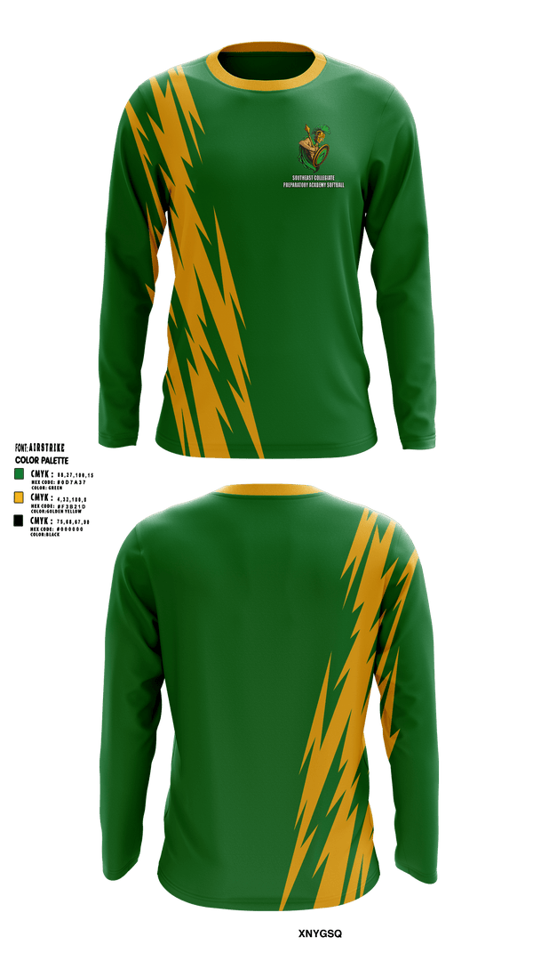 Long Sleeve Performance Shirt, Southeast Collegiate Preparatory Academy Softball, Softball, Teamtime, Team time, sublimation, custom sports apparel, team uniforms, spirit wear, spiritwear, sports uniforms, custom shirts, team store, custom team store, fundraiser sports, apparel fundraiser