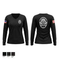 Shamokin City Police Women's Long Sleeve V-neck Shirt - 1