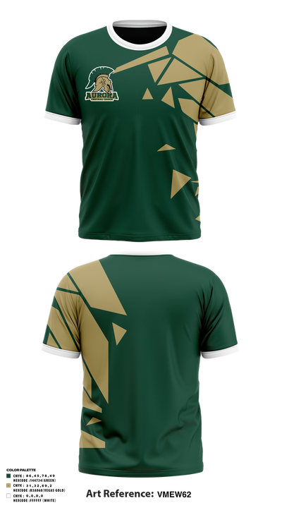 Aurora Central High School Dance 42464760 Short Sleeve Performance Shirt - 1