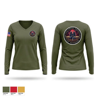 Womens Long Sleeve Vneck Shirt, SOUTHWEST KANSAS CRITICAL RESPONSE TEAM, Police, Teamtime, Team time, sublimation, custom sports apparel, team uniforms, spirit wear, spiritwear, sports uniforms, custom shirts, team store, custom team store, fundraiser sports, apparel fundraiser