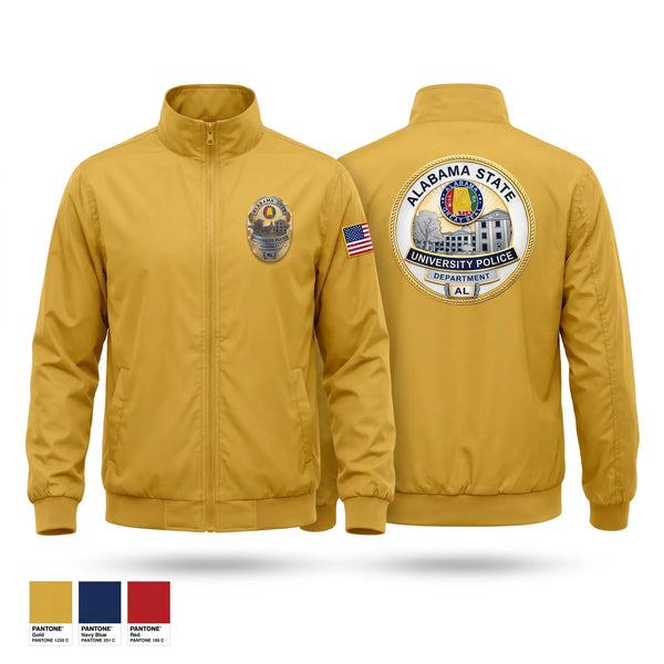 Windbreaker, Alabama State University Police Department, Police, Teamtime, Team time, sublimation, custom sports apparel, team uniforms, spirit wear, spiritwear, sports uniforms, custom shirts, team store, custom team store, fundraiser sports, apparel fundraiser