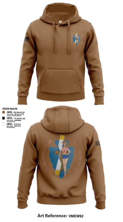 B Co. 1/114th polo Hoodie - 1