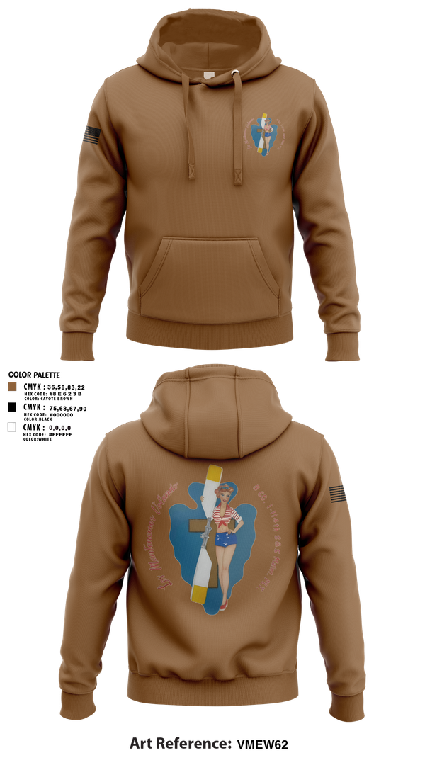 Hoodie, B Co. 1/114th polo, Army, Teamtime, Team time, sublimation, custom sports apparel, team uniforms, spirit wear, spiritwear, sports uniforms, custom shirts, team store, custom team store, fundraiser sports, apparel fundraiser