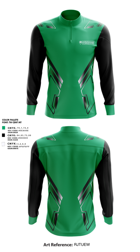 Quarter Zip Jacket, Rally Point Volleyball, Women's Volleyball, Teamtime, Team time, sublimation, custom sports apparel, team uniforms, spirit wear, spiritwear, sports uniforms, custom shirts, team store, custom team store, fundraiser sports, apparel fundraiser