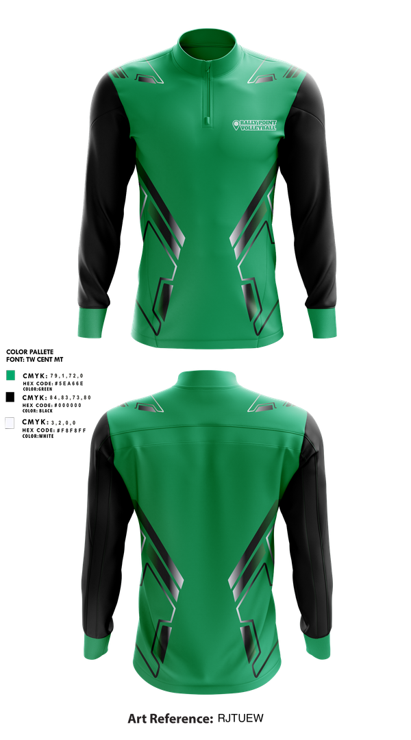 Quarter Zip Jacket, Rally Point Volleyball, Women's Volleyball, Teamtime, Team time, sublimation, custom sports apparel, team uniforms, spirit wear, spiritwear, sports uniforms, custom shirts, team store, custom team store, fundraiser sports, apparel fundraiser