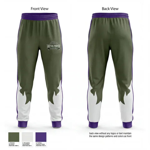 Sweatpants, Reeths- puffer rockets, Men's Basketball, Teamtime, Team time, sublimation, custom sports apparel, team uniforms, spirit wear, spiritwear, sports uniforms, custom shirts, team store, custom team store, fundraiser sports, apparel fundraiser