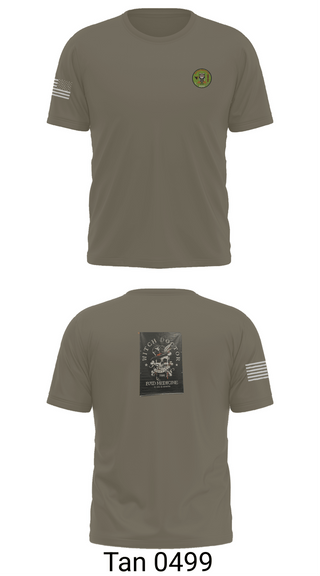 Old School Cotton Feel Shirt, C Co 2-104th GSAB, Army, Teamtime, Team time, sublimation, custom sports apparel, team uniforms, spirit wear, spiritwear, sports uniforms, custom shirts, team store, custom team store, fundraiser sports, apparel fundraiser