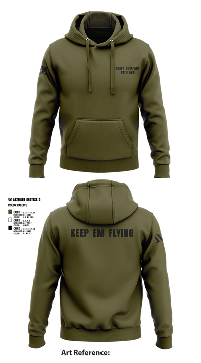 Bravo company 46th ASB 11488182 Hoodie - 2