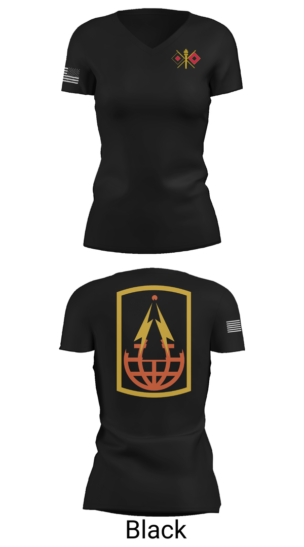 Womens Short Sleeve Vneck Shirt, 57th ESB, , Teamtime, Team time, sublimation, custom sports apparel, team uniforms, spirit wear, spiritwear, sports uniforms, custom shirts, team store, custom team store, fundraiser sports, apparel fundraiser