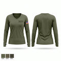 2nd lar 2nd mardiv Women's Long Sleeve V-neck Shirt - 1