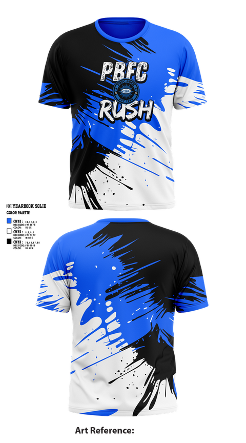 Short Sleeve Performance Shirt, PBFC Rush, Spirit Store, Teamtime, Team time, sublimation, custom sports apparel, team uniforms, spirit wear, spiritwear, sports uniforms, custom shirts, team store, custom team store, fundraiser sports, apparel fundraiser