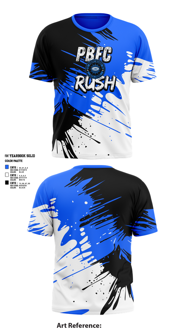 Short Sleeve Performance Shirt, PBFC Rush, Spirit Store, Teamtime, Team time, sublimation, custom sports apparel, team uniforms, spirit wear, spiritwear, sports uniforms, custom shirts, team store, custom team store, fundraiser sports, apparel fundraiser