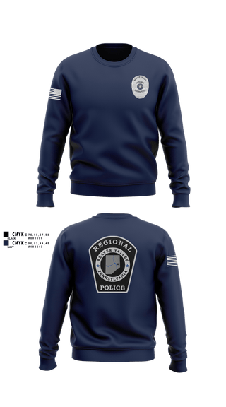 Crew Neck Sweatshirt, Beaver Valley Regional Police Department, Police, Teamtime, Team time, sublimation, custom sports apparel, team uniforms, spirit wear, spiritwear, sports uniforms, custom shirts, team store, custom team store, fundraiser sports, apparel fundraiser