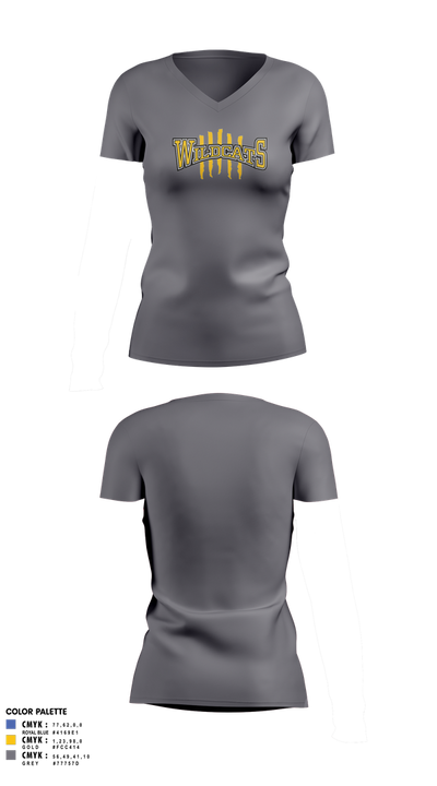 Richwoods Cheer Women's Short Sleeve V-neck Shirt - 4