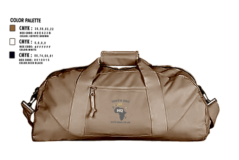 Duffle Bag, 180th ESC HQ, Army, Teamtime, Team time, sublimation, custom sports apparel, team uniforms, spirit wear, spiritwear, sports uniforms, custom shirts, team store, custom team store, fundraiser sports, apparel fundraiser