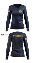NYSDOCCS Women's Long Sleeve V-neck Shirt - 3